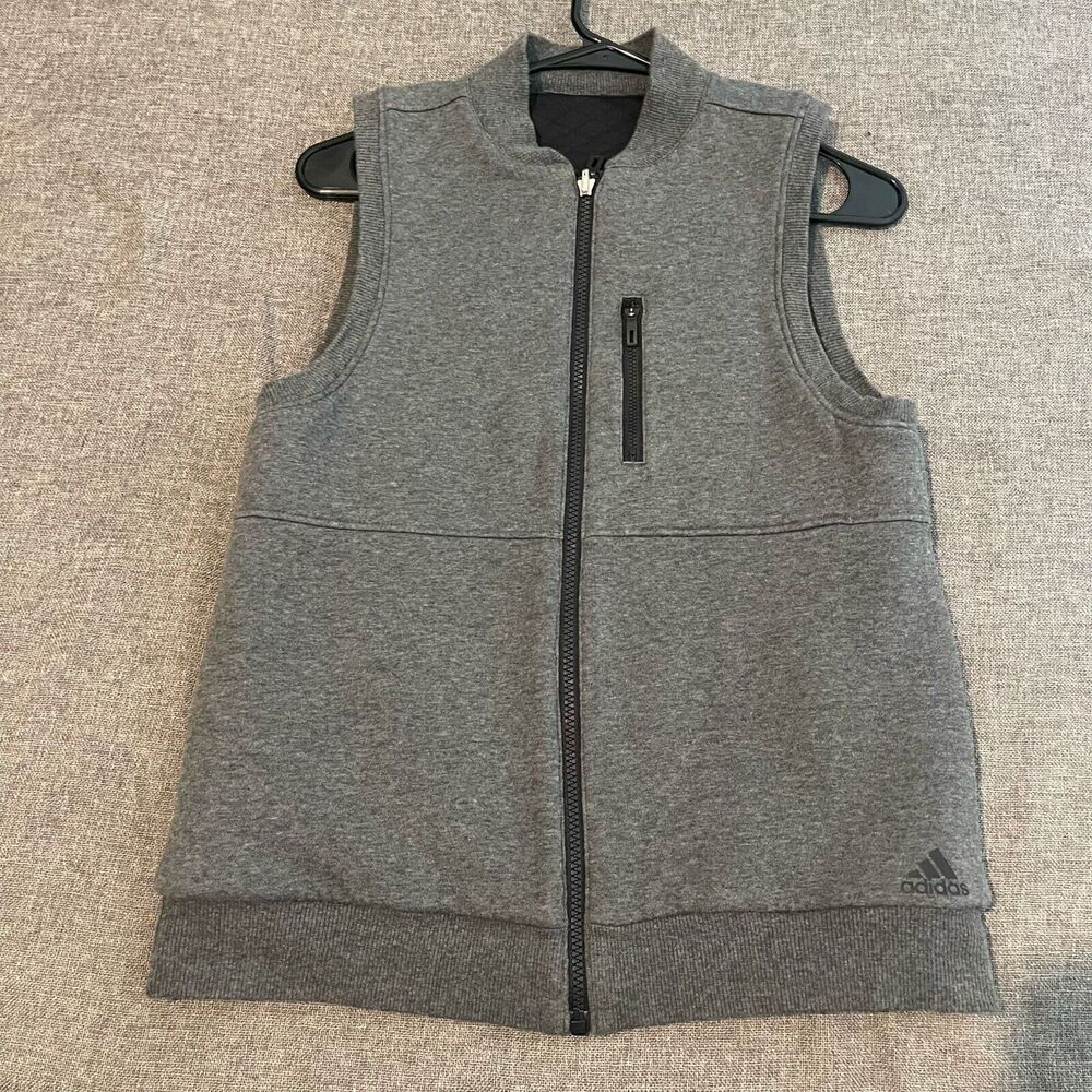 Adidas Vest Womens XS Reversible Full Zip‎ Quilted Athleisure Outdoor Sports